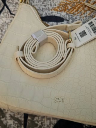 Bolso Parfois blanco efecto cocodrilo mujer nuevo.