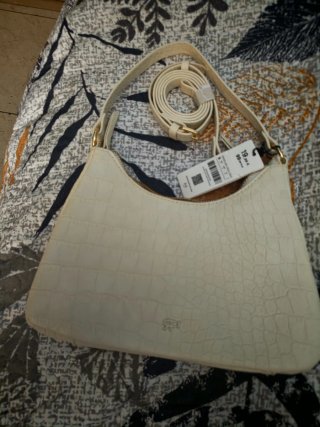 Bolso Parfois blanco efecto cocodrilo mujer nuevo.