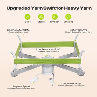CAYDO Devanadora Eléctrica Y1 Pro Yarn Swift