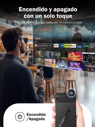 LEMORELE HD200 Adaptador HDMI USB‑C 5000mAh AR 4K