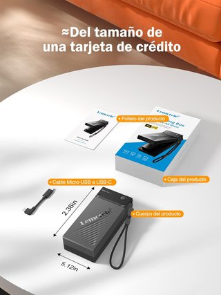 LEMORELE HD200 Adaptador HDMI USB‑C 5000mAh AR 4K