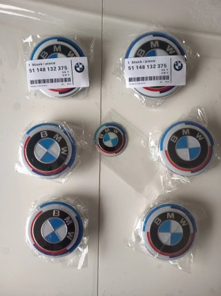Kit 8 Emblemas bmw 50 aniversario. M