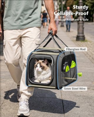 PECUTE Bolsa Transporte Mascotas L Ventana