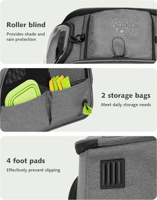 PECUTE Bolsa Transporte Mascotas L Ventana