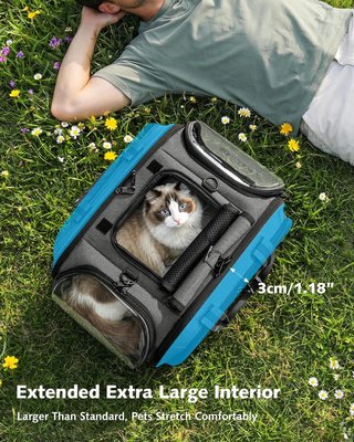PECUTE Bolsa Transporte Mascotas L Ventana