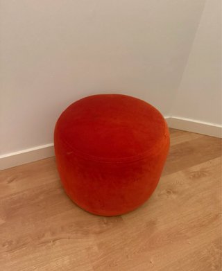 Puf Naranja IKEA Terciopelo