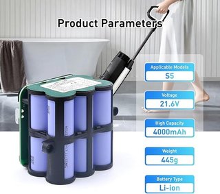 NASTIMA Batería 21,6V 4000mAh Tineco Floor One S5