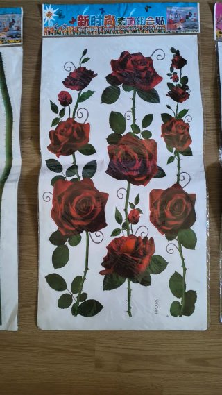 Vinilos decorativos de flores variadas