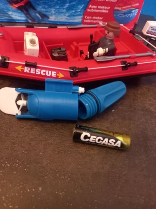 Playmobil Helicóptero y Barco de Rescate