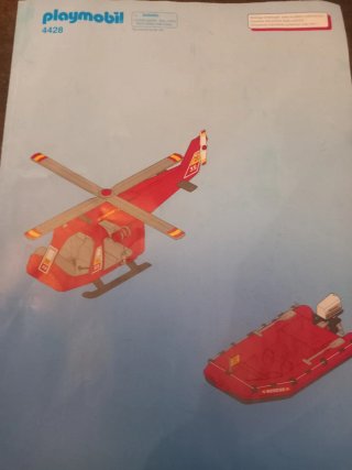 Playmobil Helicóptero y Barco de Rescate