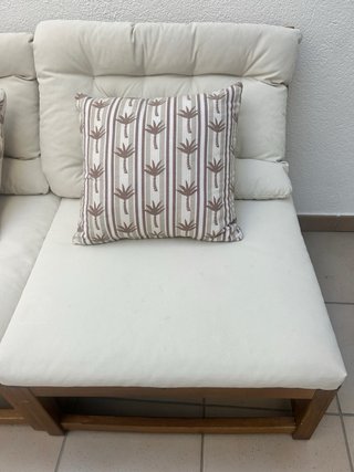 2 Sillones de Jardín Ikea Madera y Tela