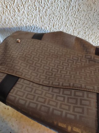 Bolso de viaje ORLANE beige y marrón
