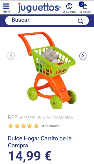 Carrito de la compra infantil