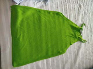 Top Mango Hilo Verde Talla S