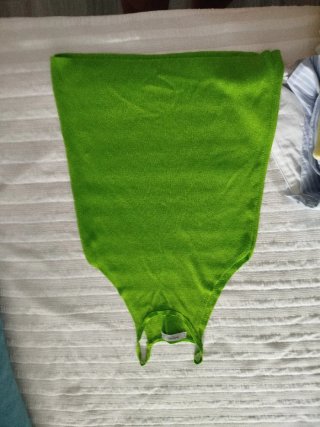 Top Mango Hilo Verde Talla S
