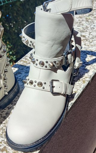 Stivaletti borchiati Twin Set Milano panna - 38.5