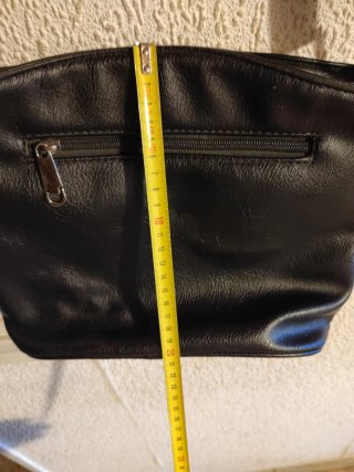 Bolso bandolera negro, beige y amarillo