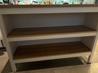 Isla de Cocina IKEA Tornviken Blanca/Madera, 1 año