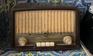 Radio Philips Años 50 Marrón