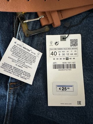 Bermuda baggy vaquera con cinturón
