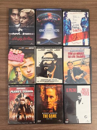 Lote 9 Películas DVD Acción/Terror/Suspenso