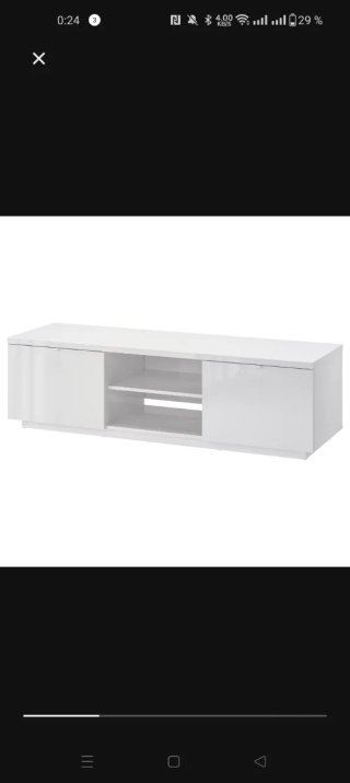 Mueble TV Ikea Blanco y Negro