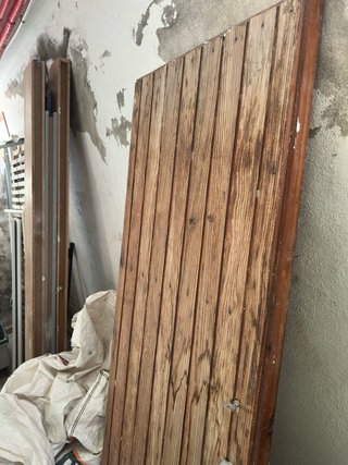 Puerta madera pino maciza