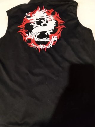 Camiseta sin mangas con dragón Talla L