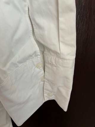 Blusón elegante TRF blanco con detalles