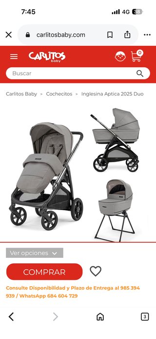 Inglesina Aptica Gris