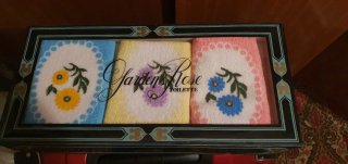 Estuche 3 Trapos Cocina Garden's Rose
