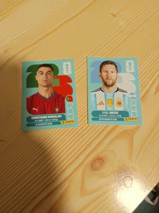 Cromos Cristiano Ronaldo y Messi FIFA