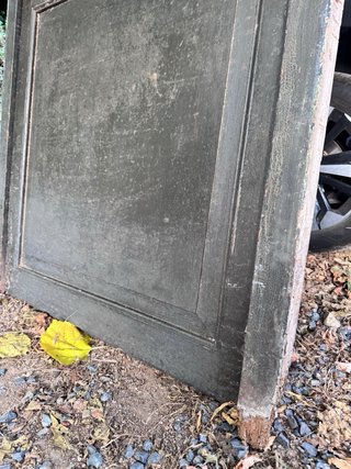 Puerta madera maciza