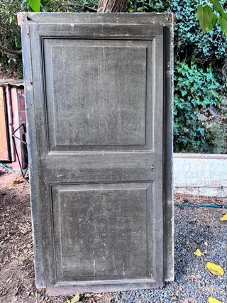 Puerta madera maciza