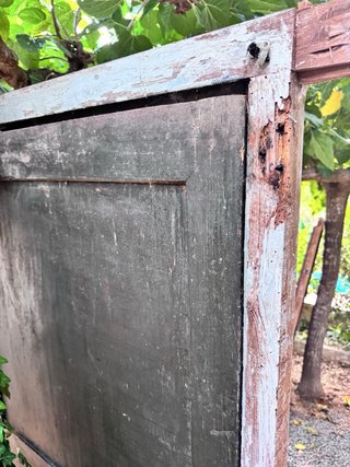 Puerta madera maciza