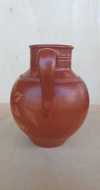 Vaso di ceramica popolare vintage anni '80