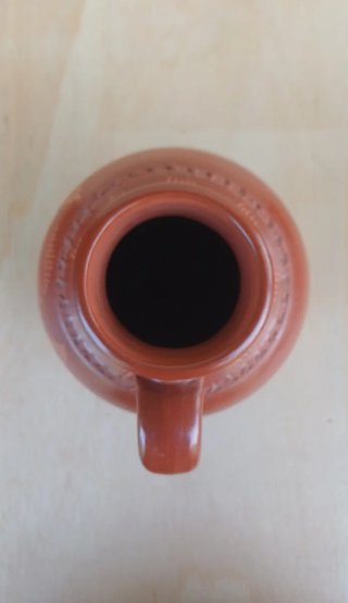 Vaso di ceramica popolare vintage anni '80