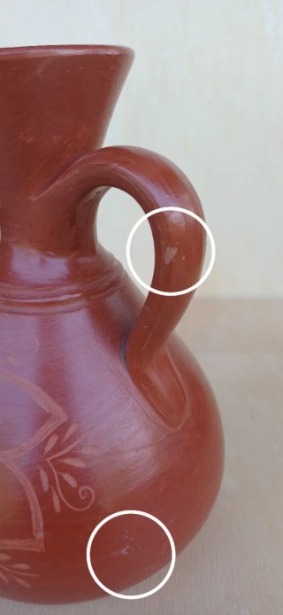 Vaso di ceramica popolare vintage anni '80