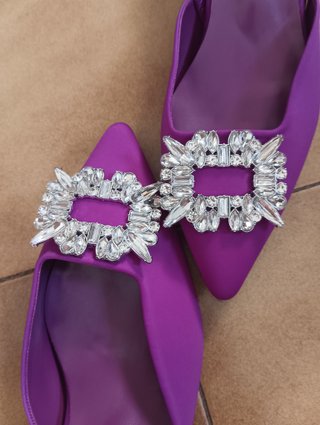 Zapatos de fiesta buganvilla con joya T42