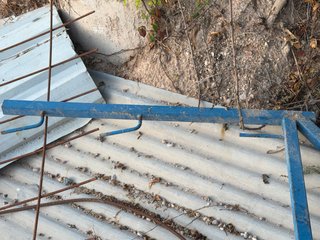 Horca de seguridad azul