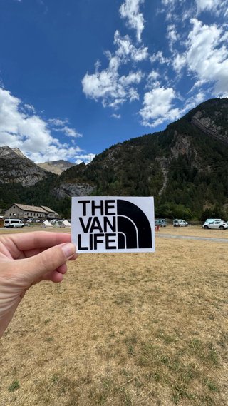 Pegatina The Van Life Camper
