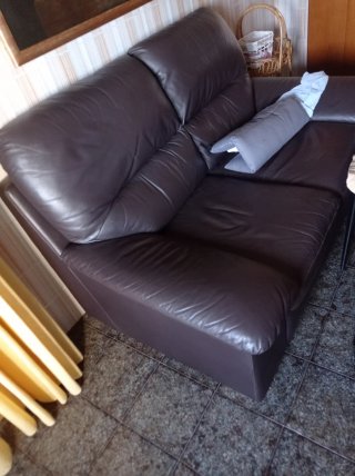 Divano 2 posti in pelle Nicoletti