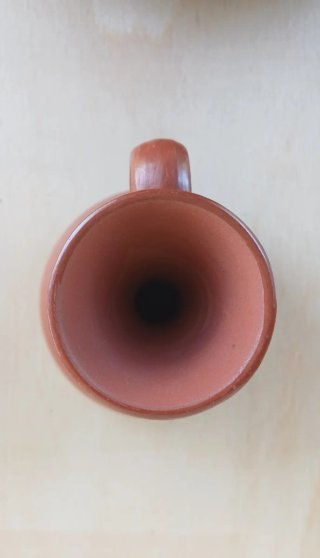 Vaso in ceramica vintage anni '80