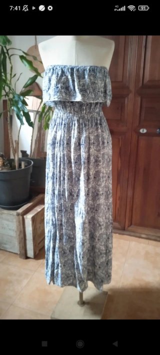 Vestido Boho Largo Estampado