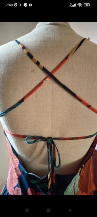 Vestido Retro Multicolor Talla Única
