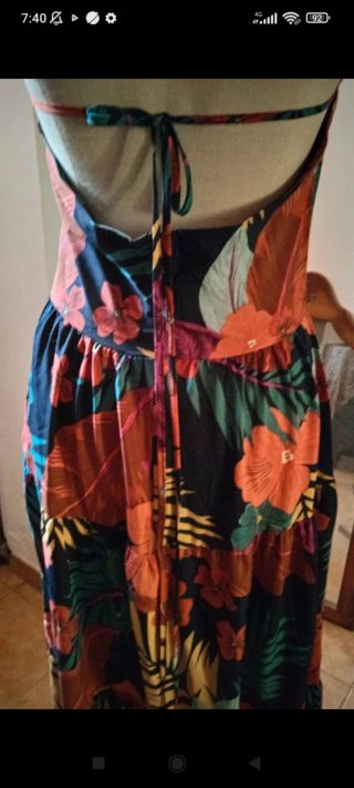 Vestido Retro Multicolor Talla Única