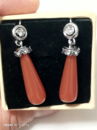 Pendientes Coral Chapados Oro