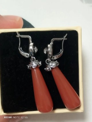 Pendientes Coral Chapados Oro