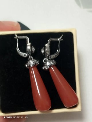 Pendientes Coral Chapados Oro