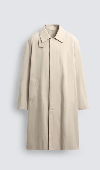 Gabardina Zara Beige Talla M Hombre
